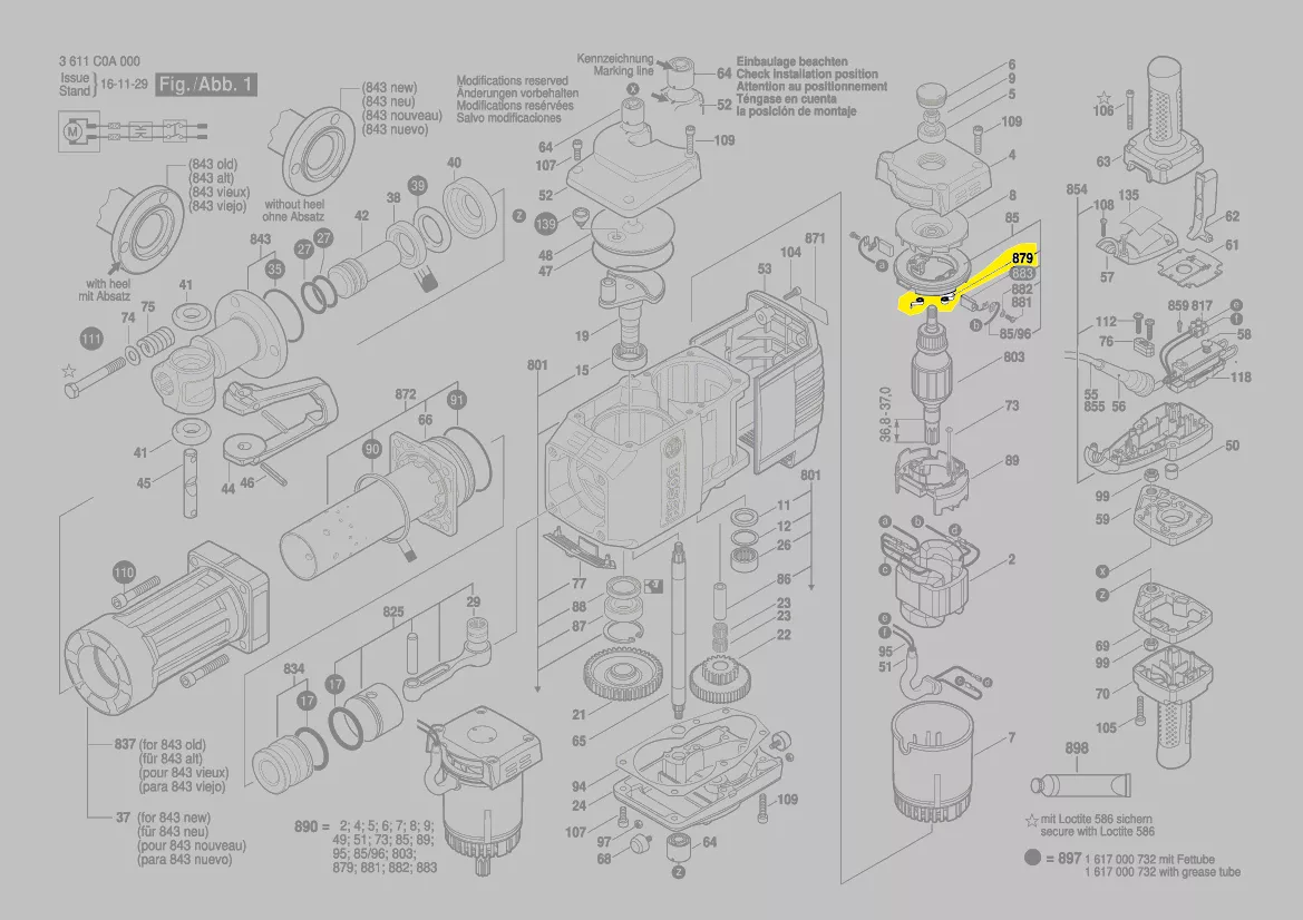 Ressort spirale réf. 1 614 652 001 BOSCH